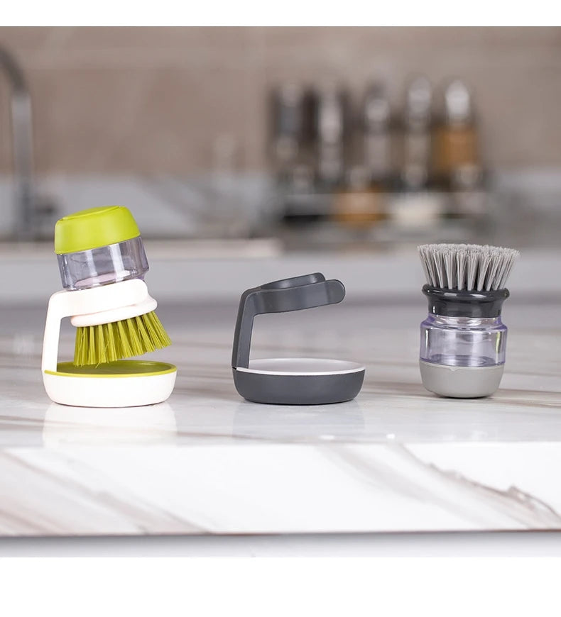 SoapFlow – Afwasborstel met Geïntegreerde Zeepdispenser