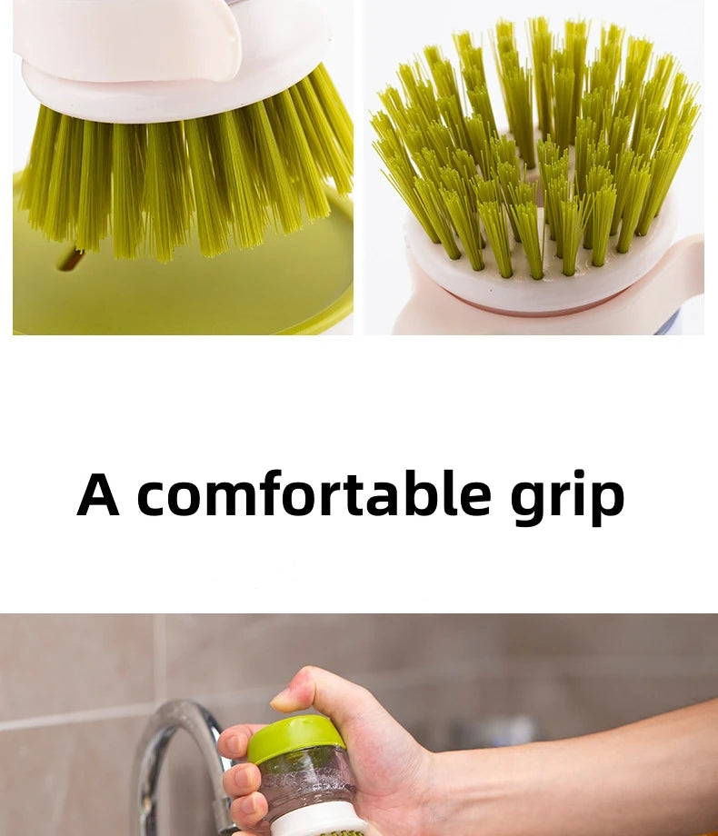 SoapFlow – Afwasborstel met Geïntegreerde Zeepdispenser