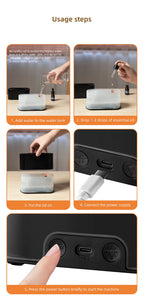 FlameMist Aroma – USB-luchtbevochtiger met vlameffect en sfeerverlichting