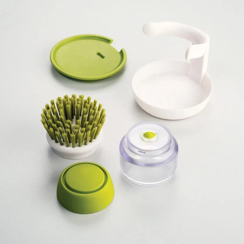 SoapFlow – Afwasborstel met Geïntegreerde Zeepdispenser