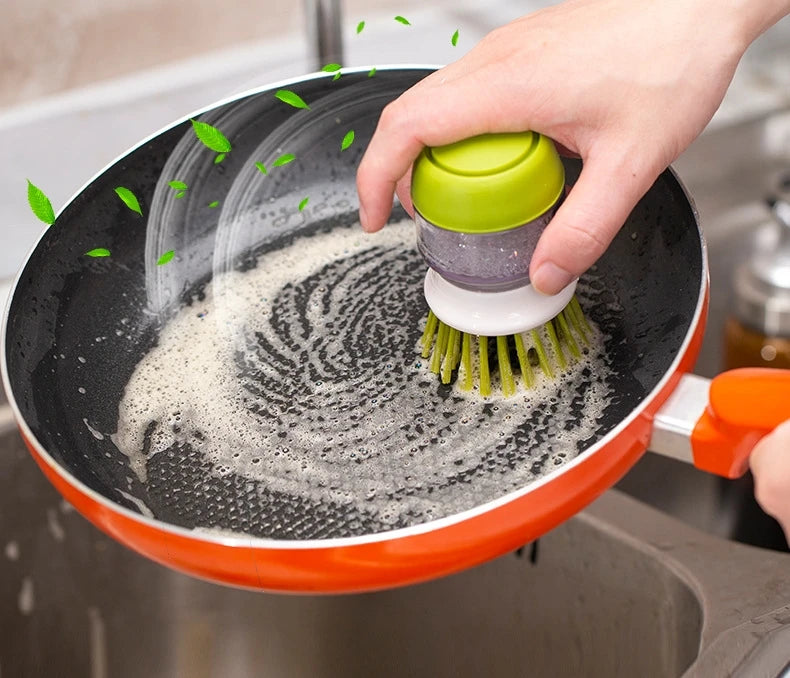 SoapFlow – Afwasborstel met Geïntegreerde Zeepdispenser