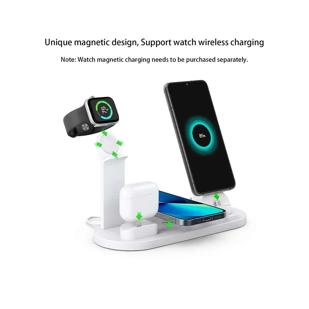 ChargeNest – 7-in-1 Draadloos Oplaadstation